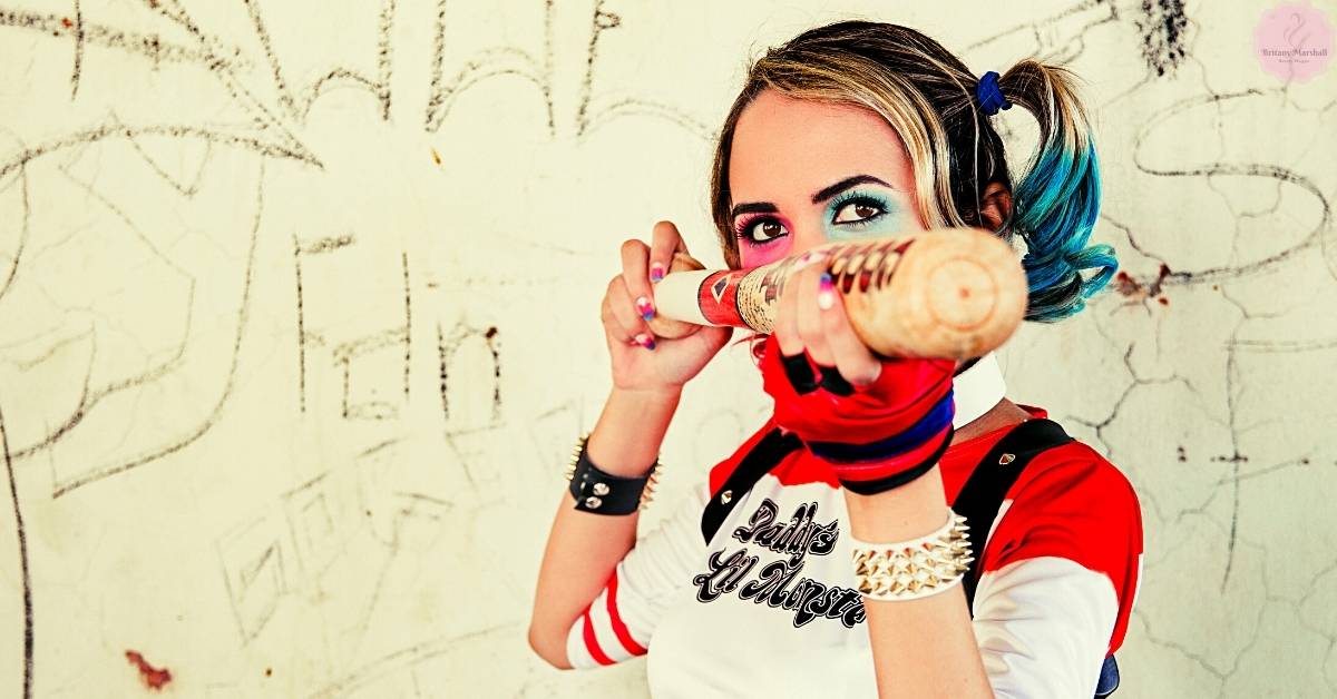 Harley Quinn Red And Black Makeup Tutorial! Easy 2025 Guide