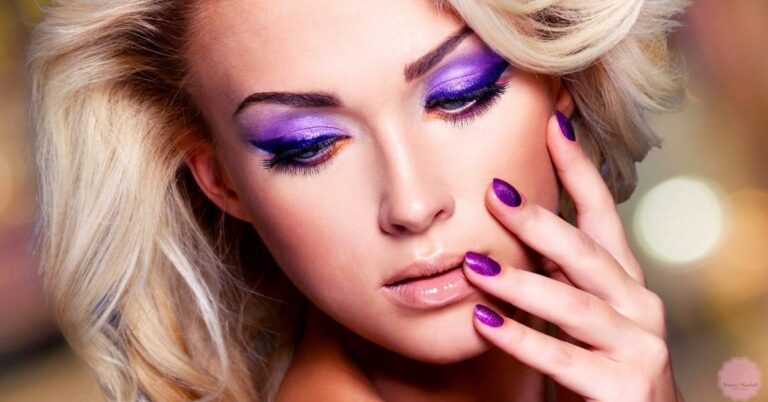 Dark & Light Purple Nails With Design & Without!