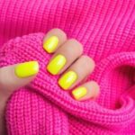 Simple but Effective Neon Yellow Nails