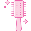 clean hairbrush from lint