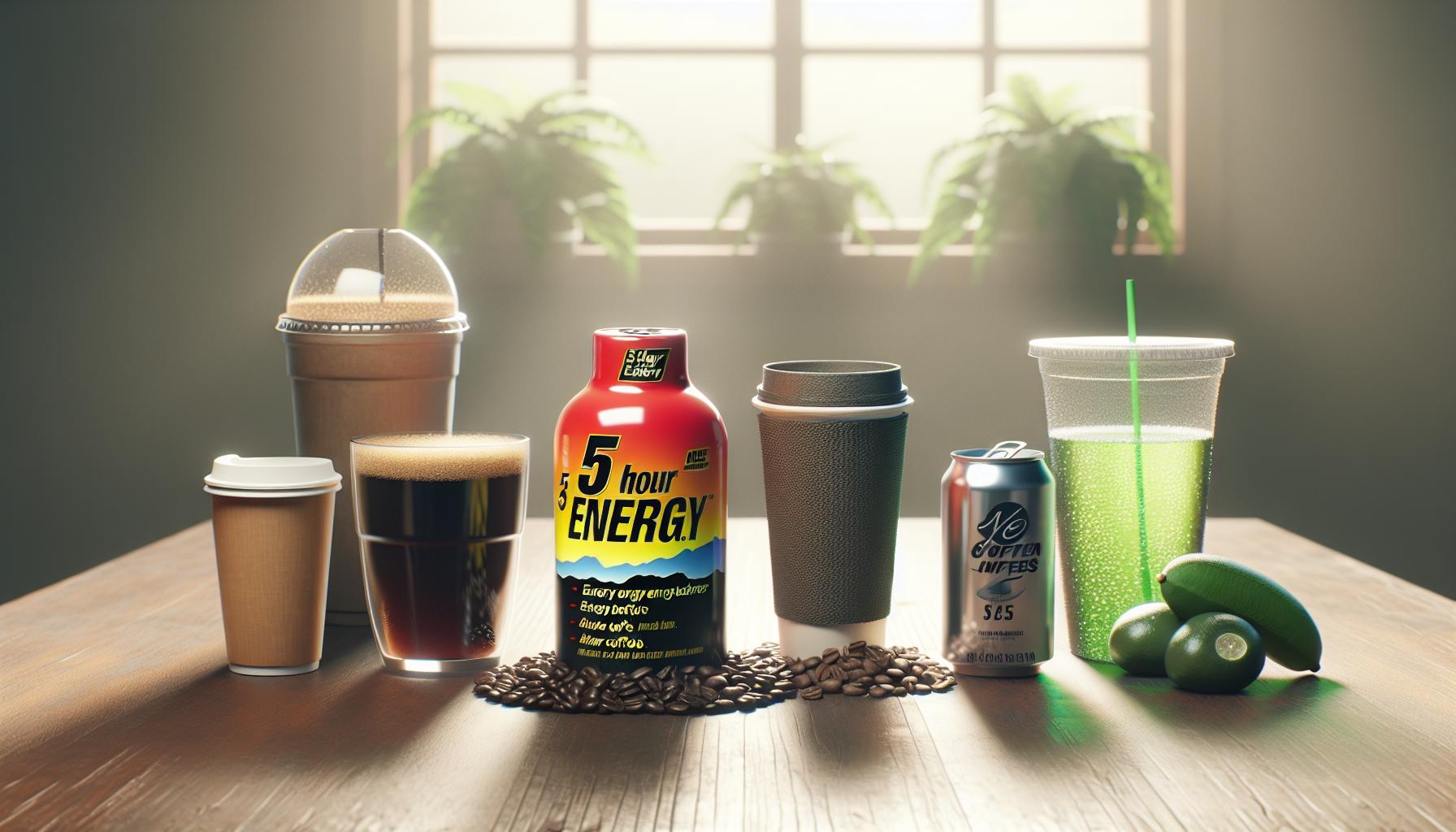 How 5 ⁢Hour‍ Energy Compares to Other Energy Boosters