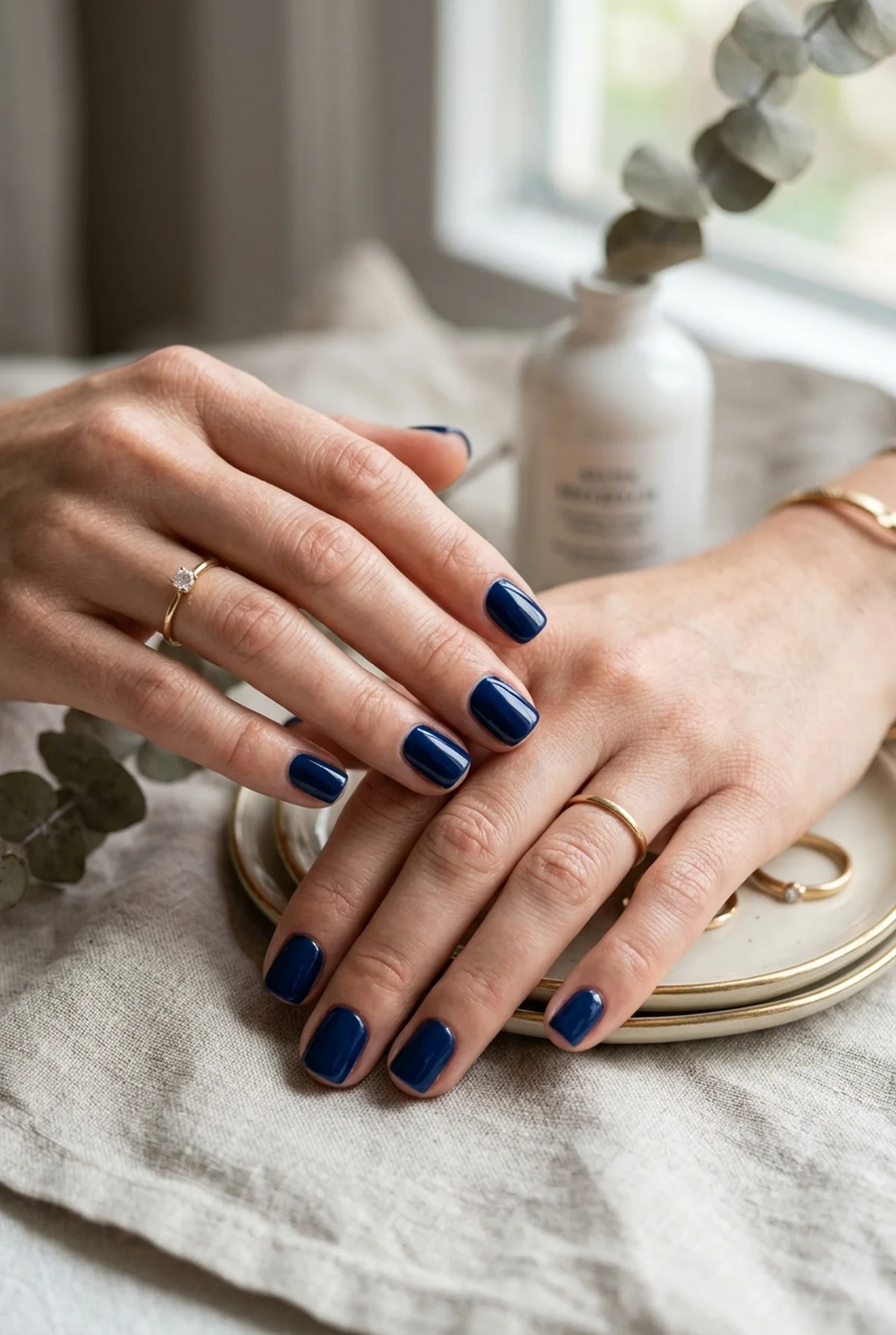 35 Stunning 4th of July Nail Designs to Try This Summer 13 Short Square Navy