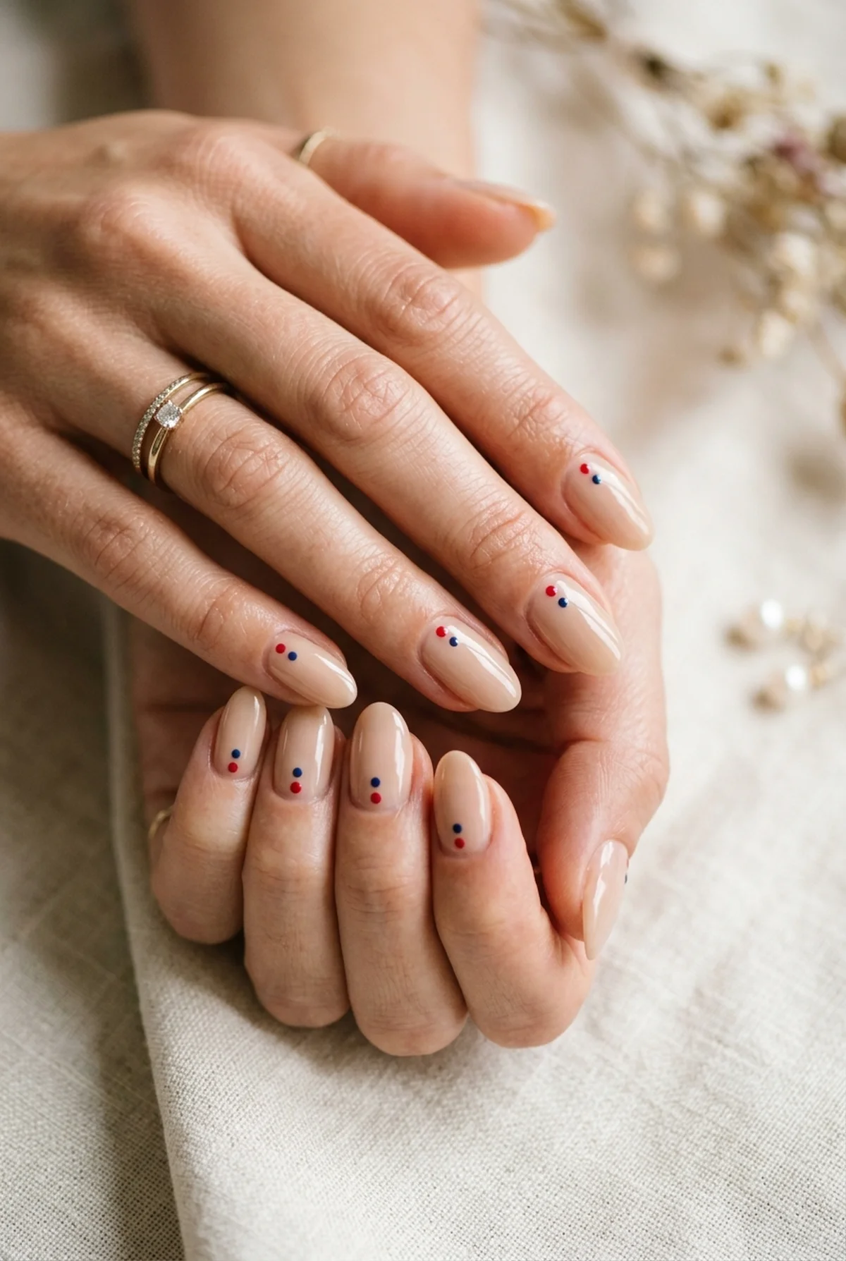 35 Stunning 4th of July Nail Designs to Try This Summer 9 Subtle Dots