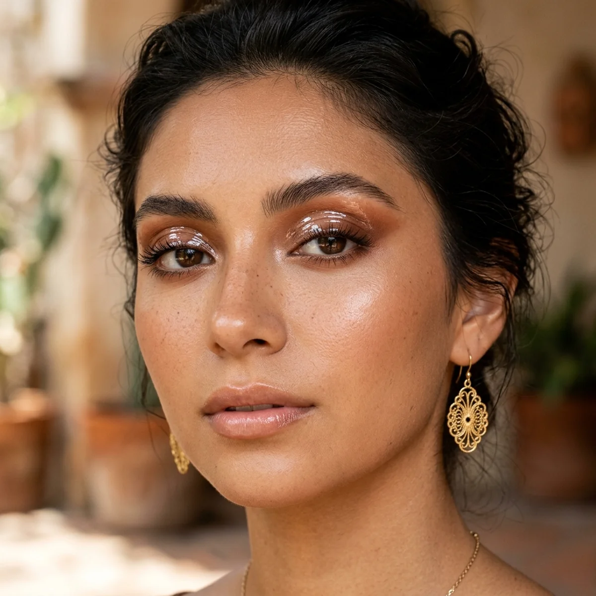 32 Stunning Mexico Makeup Trends and Latina Beauty Ideas 14 Glossy Lids
