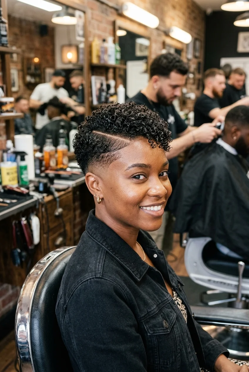 30 Gorgeous Coily Pixie Cuts You Have to See 33 Coily Pixie with Hard Part