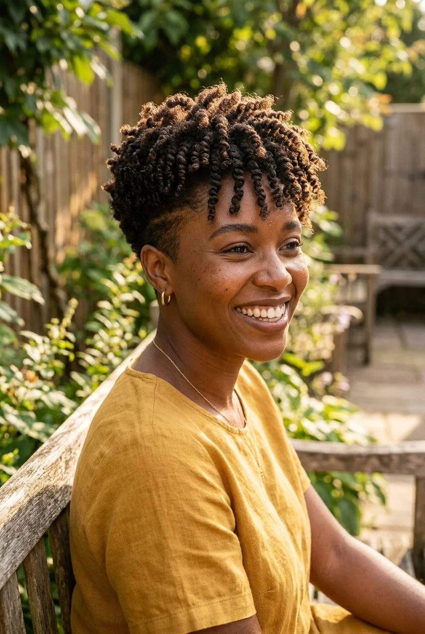 30 Gorgeous Coily Pixie Cuts You Have to See 38 Two-Strand Twist Out Pixie