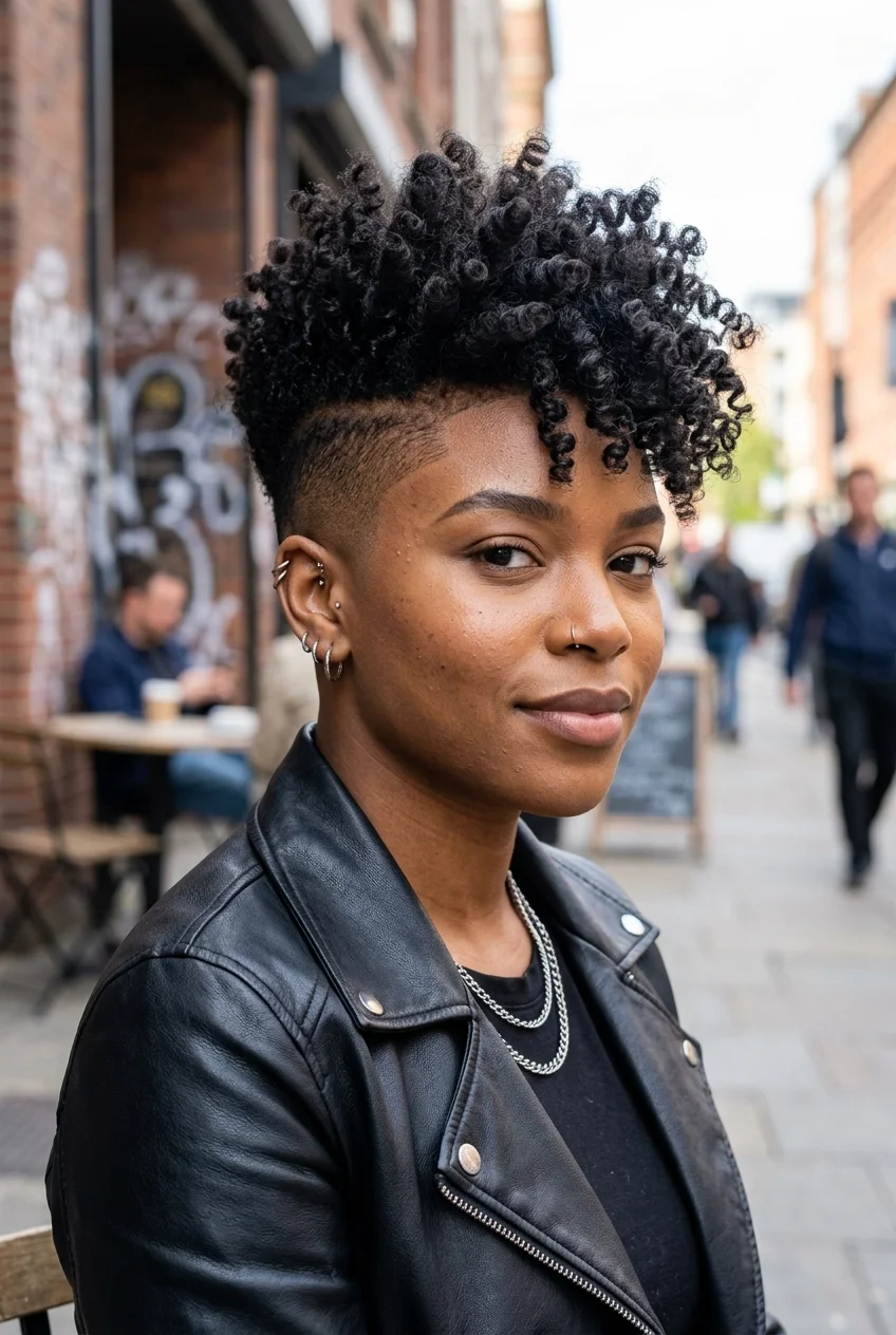 30 Gorgeous Coily Pixie Cuts You Have to See 34 Undercut Fade Coily Pixie