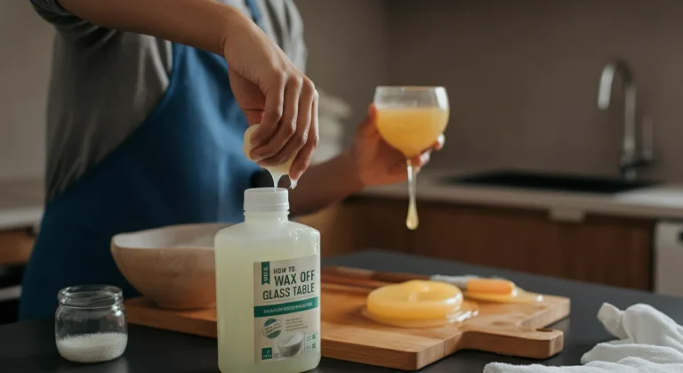 How to Get Wax Off Glass Table