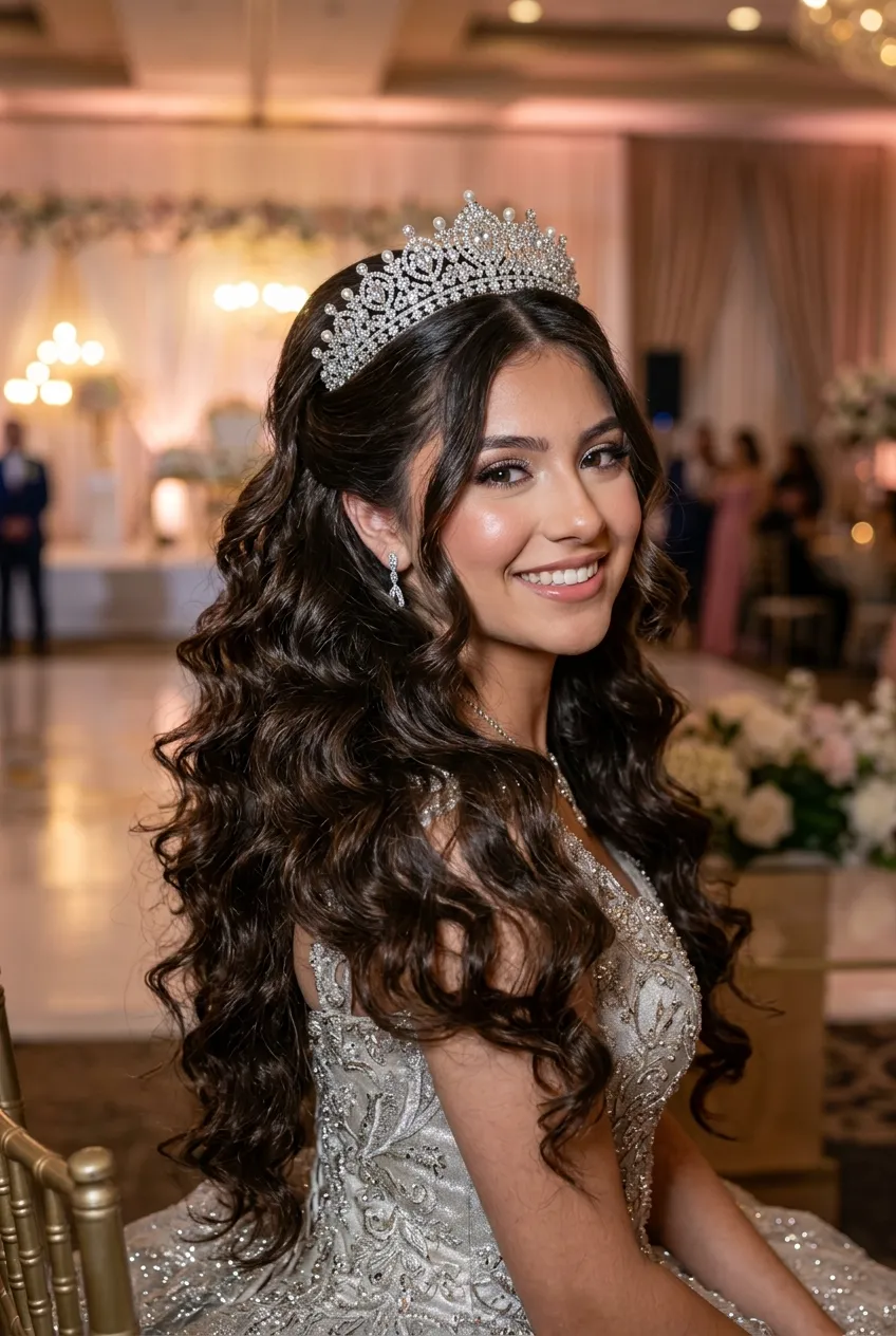 30 Stunning Mexican Hairstyles (Braids, Updos & Modern Cuts) 53 Glamorous Quinceañera Curls