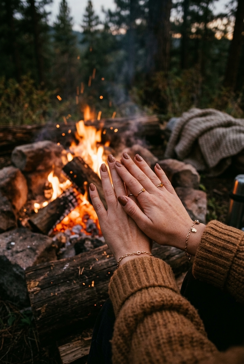 6. Warm Cocoa Brown: The Perfect Campfire Companion
