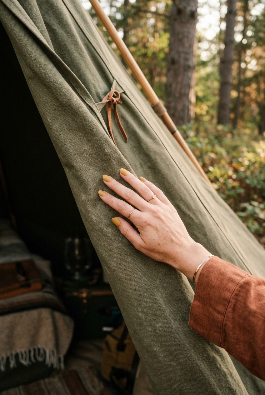 19. Muted Mustard Yellow for Canvas Tent Vibes