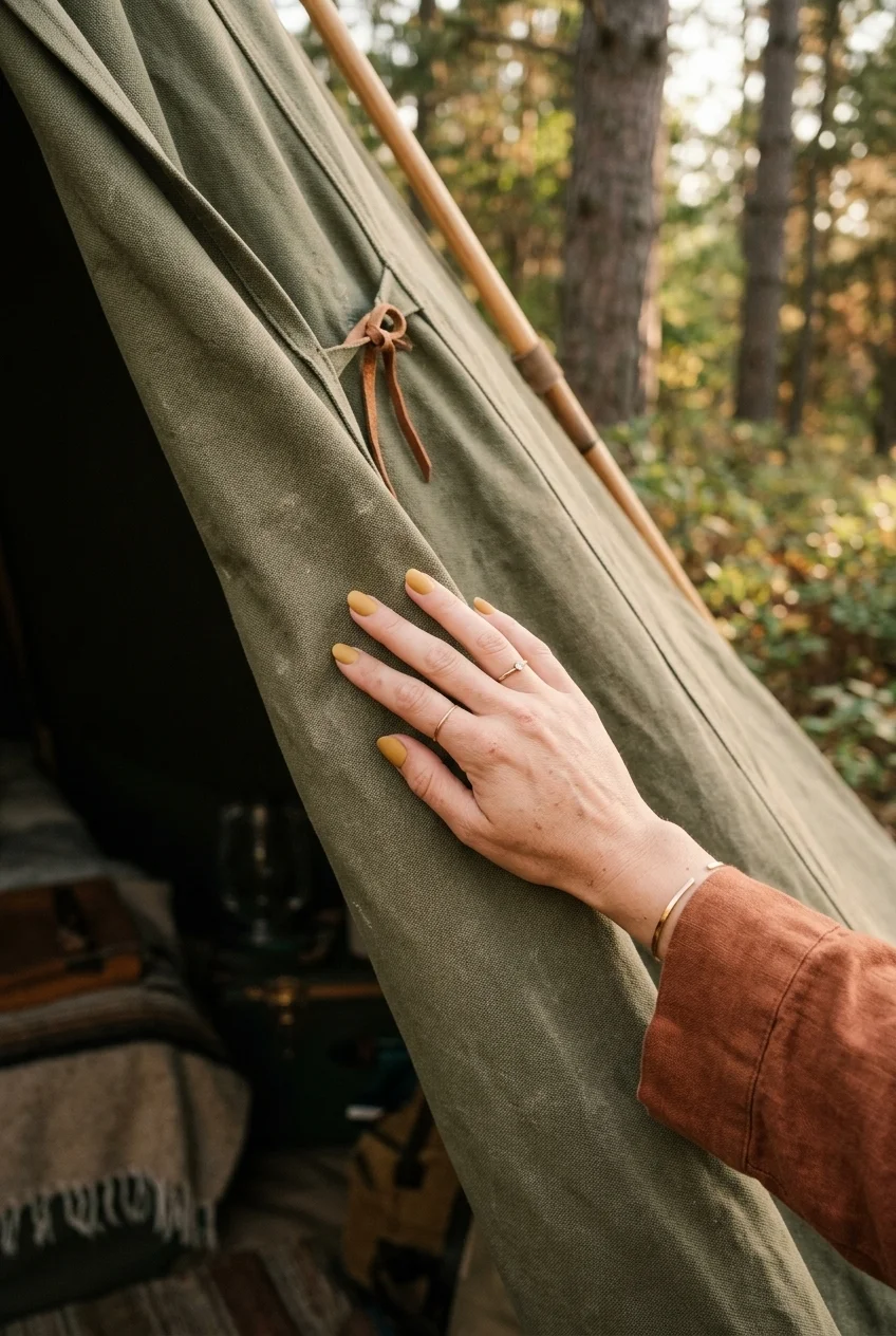 19. Muted Mustard Yellow for Canvas Tent Vibes