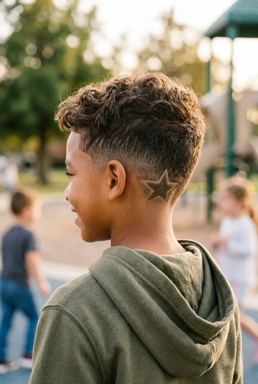 30 Star Hairstyles for Kids That Are Out of This World 15 Hidden Star Undercut Design star hairstyle