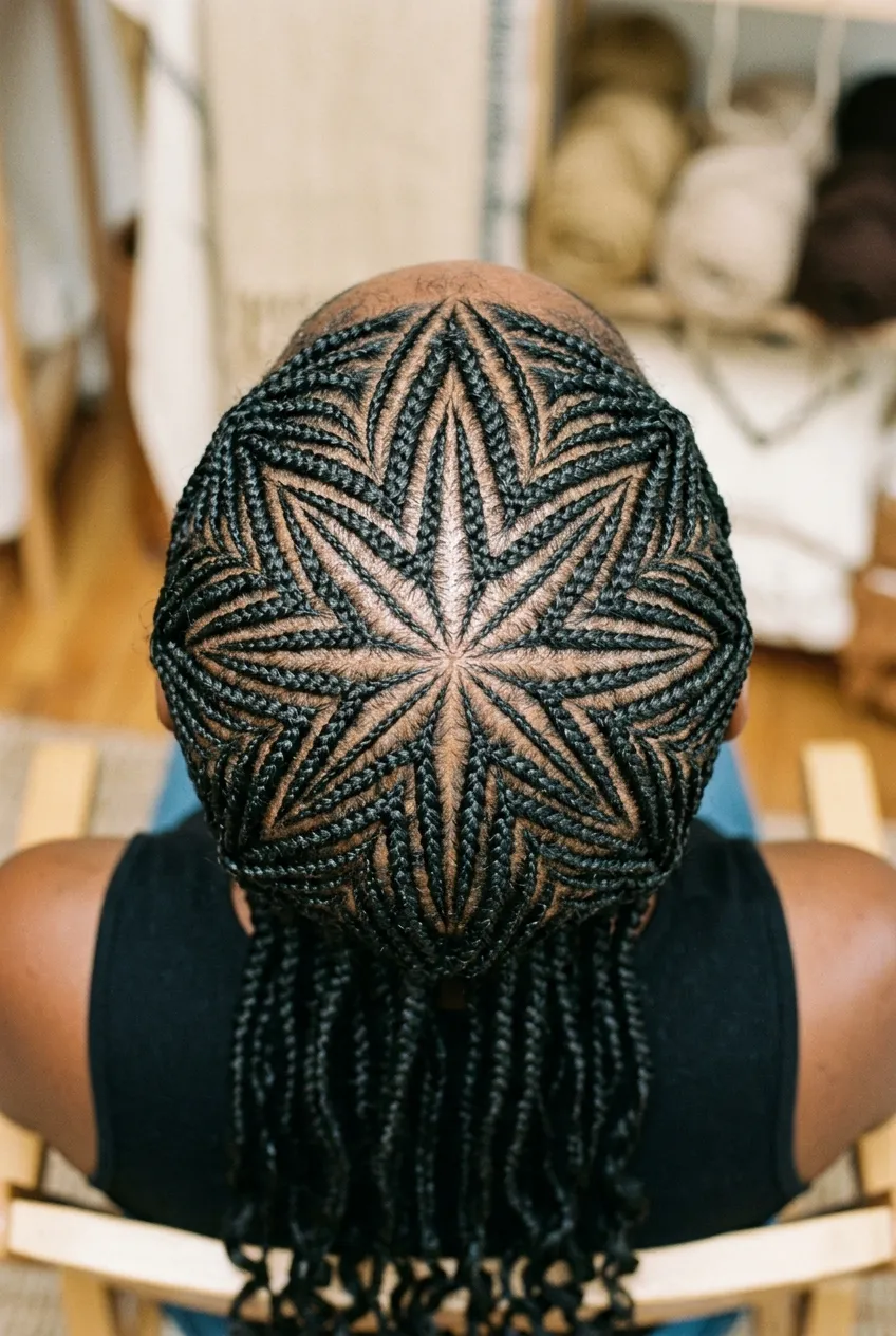 30 Star Hairstyles for Kids That Are Out of This World 30 Symmetrical Full Scalp Star star hairstyle