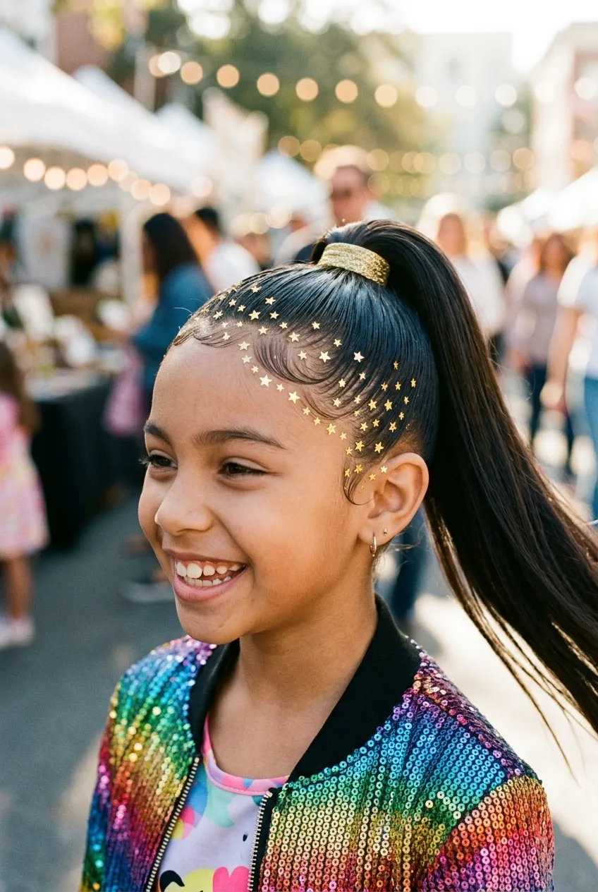 30 Star Hairstyles for Kids That Are Out of This World 10 Metallic Star Hair Tattoos star hairstyle