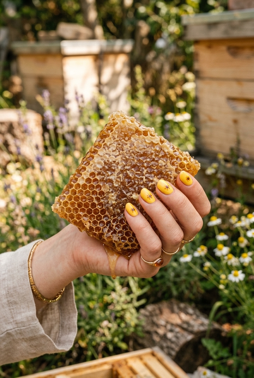 23. Bright Yellow with Brown Dotted Centers