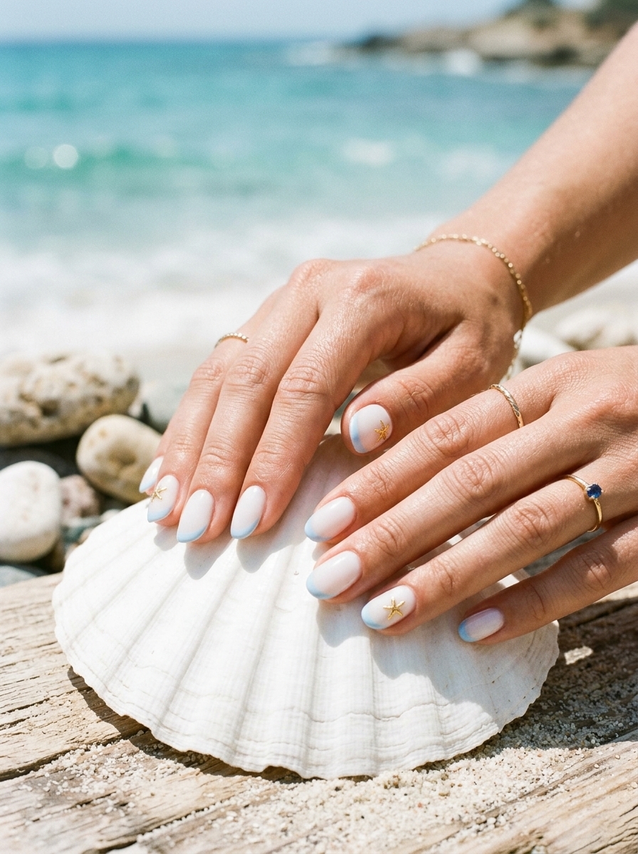 14. Nails Minimalist Surfside Nails