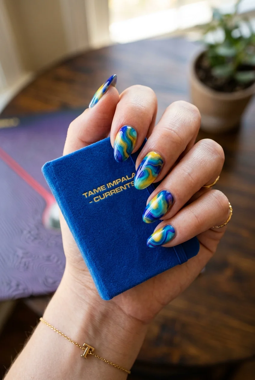 30 Tame Impala Nail Art Designs to Rock Your Next Concert 35 Kaleidoscope Gradients for Short Nails