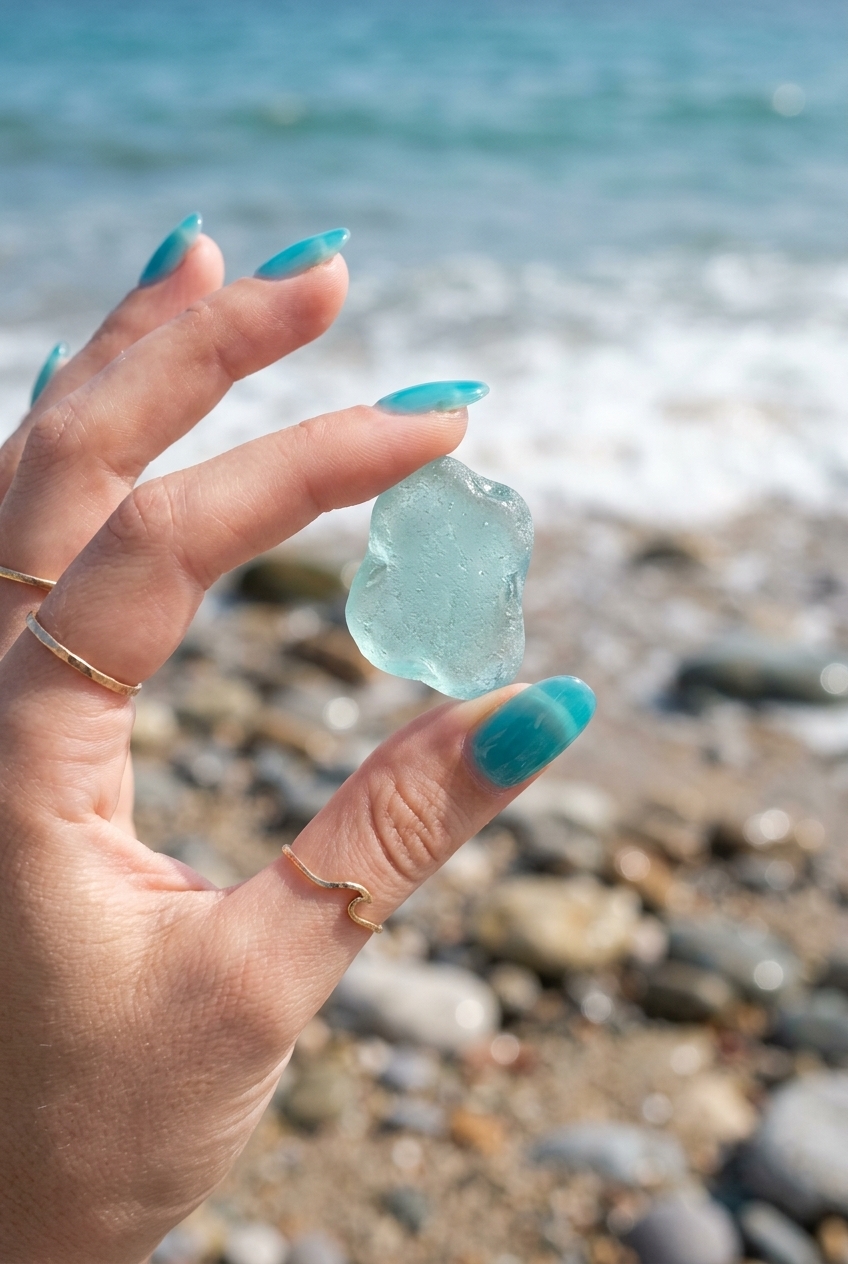 22. Translucent Aqua Blue Jelly Polish