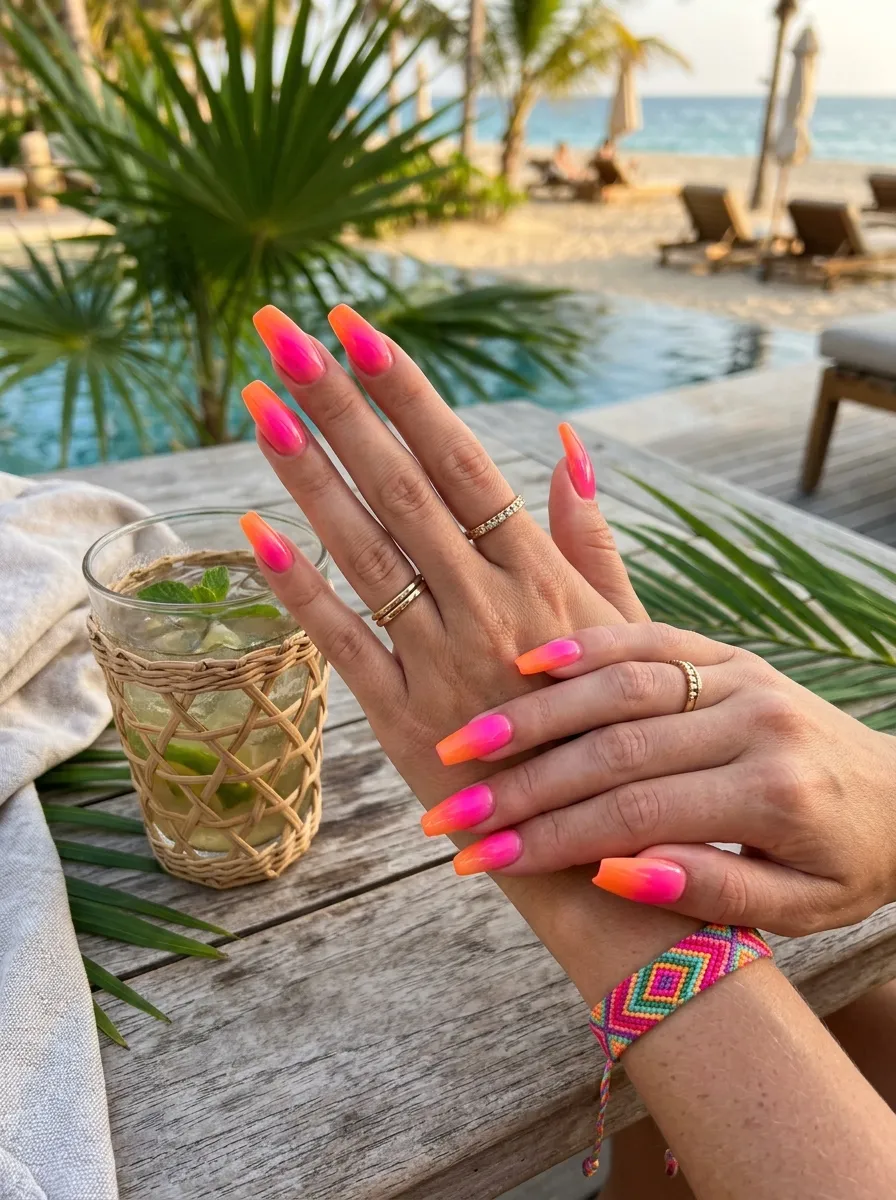 Watermelon Pink Solids: Classic Flattering Shades for Short Squoval Nails - perfect vacation nails idea
