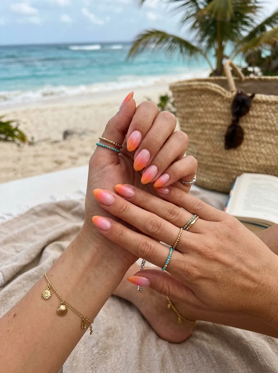 Pastel Rainbow Skittles: A Different Candy Color on Every Fingertip - perfect vacation nails idea