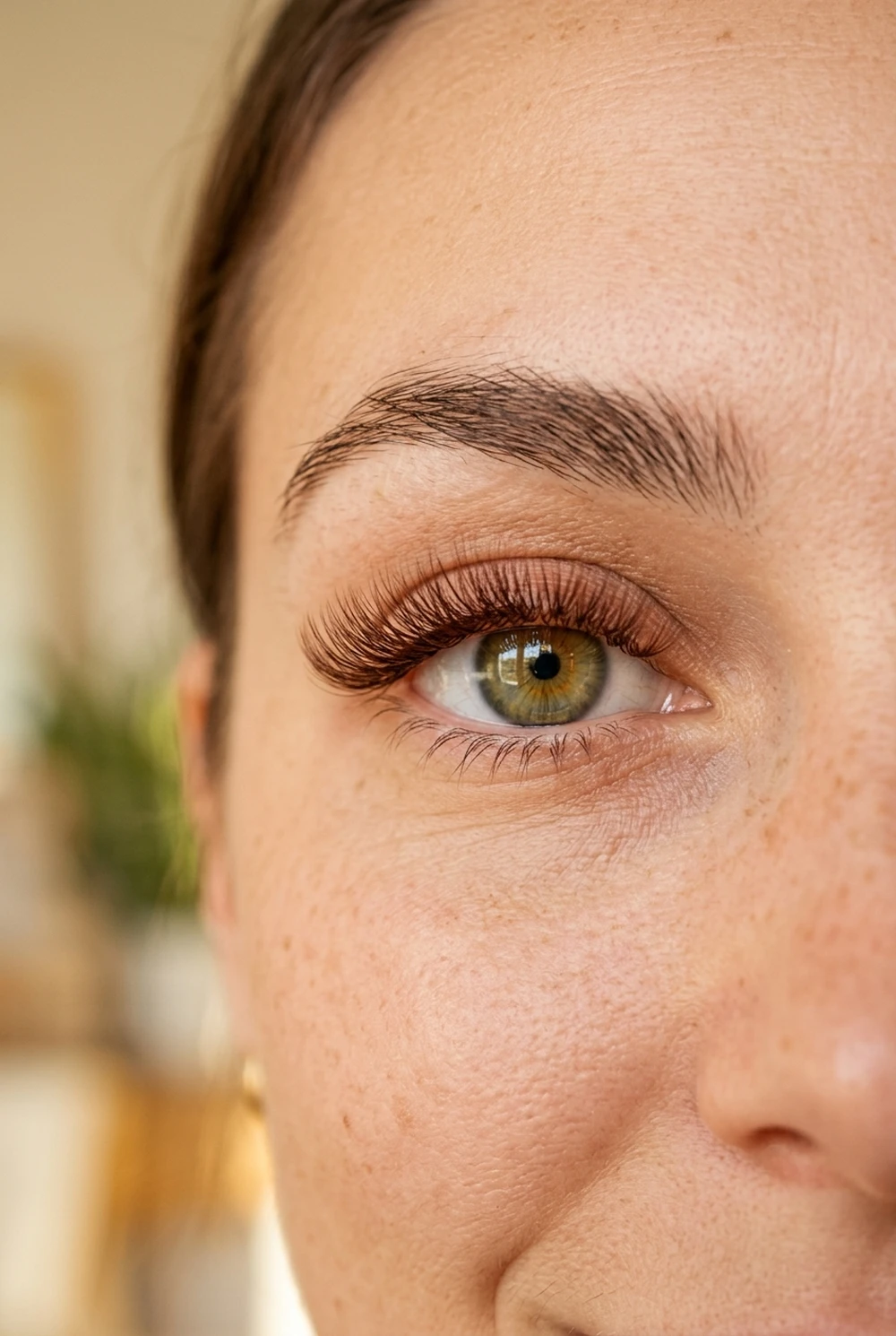 7 Best Lash Sets for Every Eye Shape & Style (2026 Guide) 15 6. Soft Mocha Brown Lash Set for Warm Understated Glamour - lash sets (AI Generated Image)
