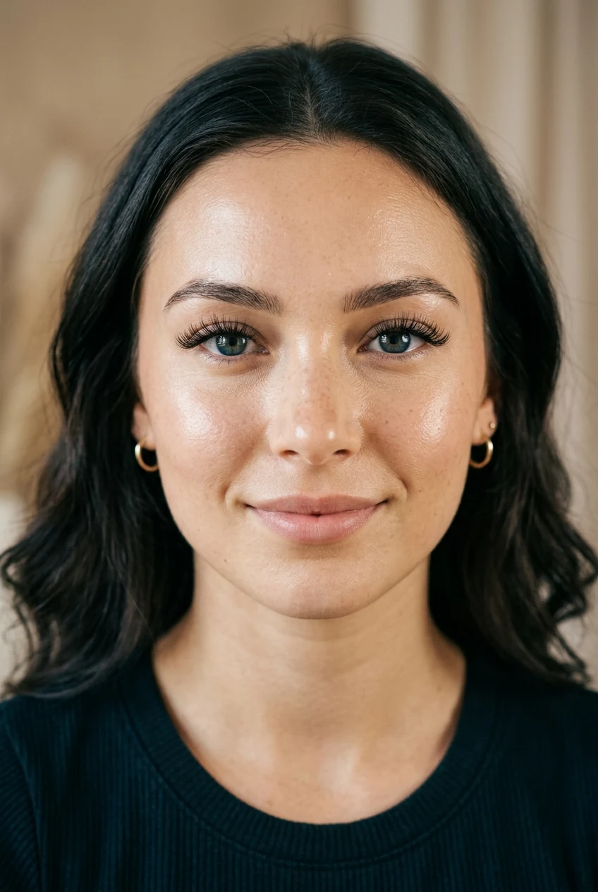6. Almond Eye Balanced Open Eye Lash Map with Feathered Transitions - open eye lash extensions (AI Generated Image)