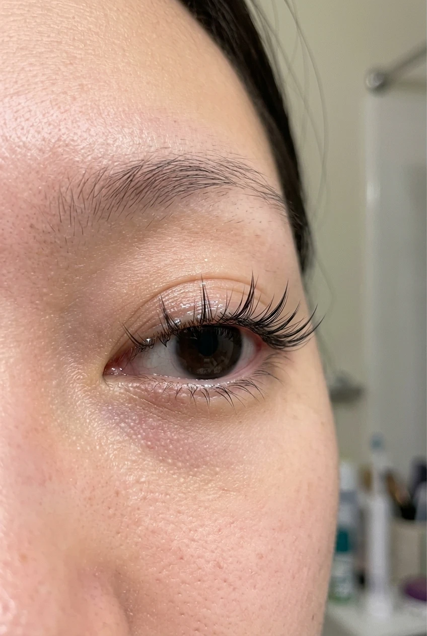 6. Budget-Friendly Drugstore Manga Cluster Hack with Clear Band Adhesives - manhwa lashes (AI Generated Image)