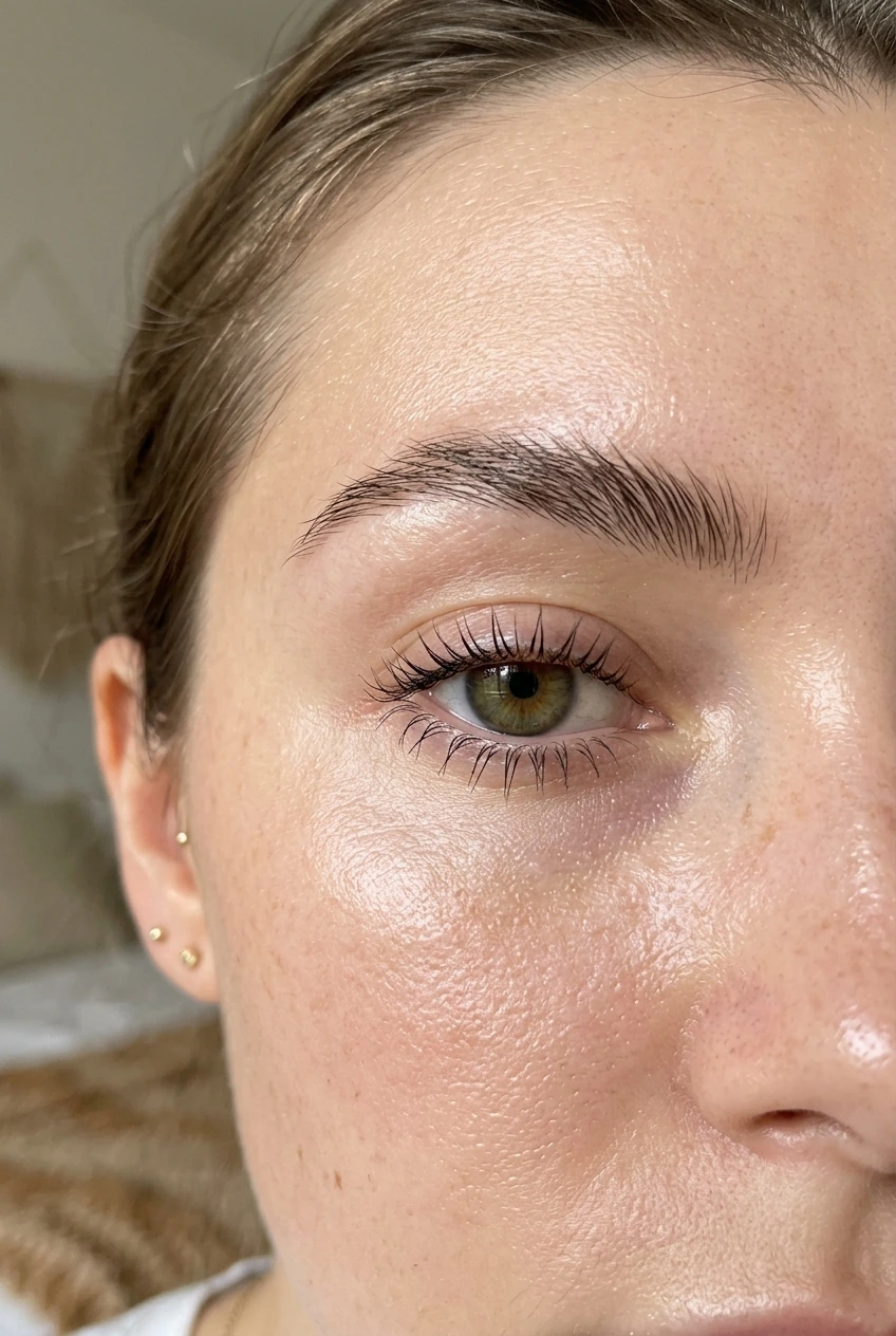 5 Best Bottom Lashes Styles & DIY Mapping Ideas (2026) 9 2. Clean Girl Micro-Mascara Lower Lash Definition for Smudge-Proof Everyday Wear - bottom lashes (AI Generated Image)