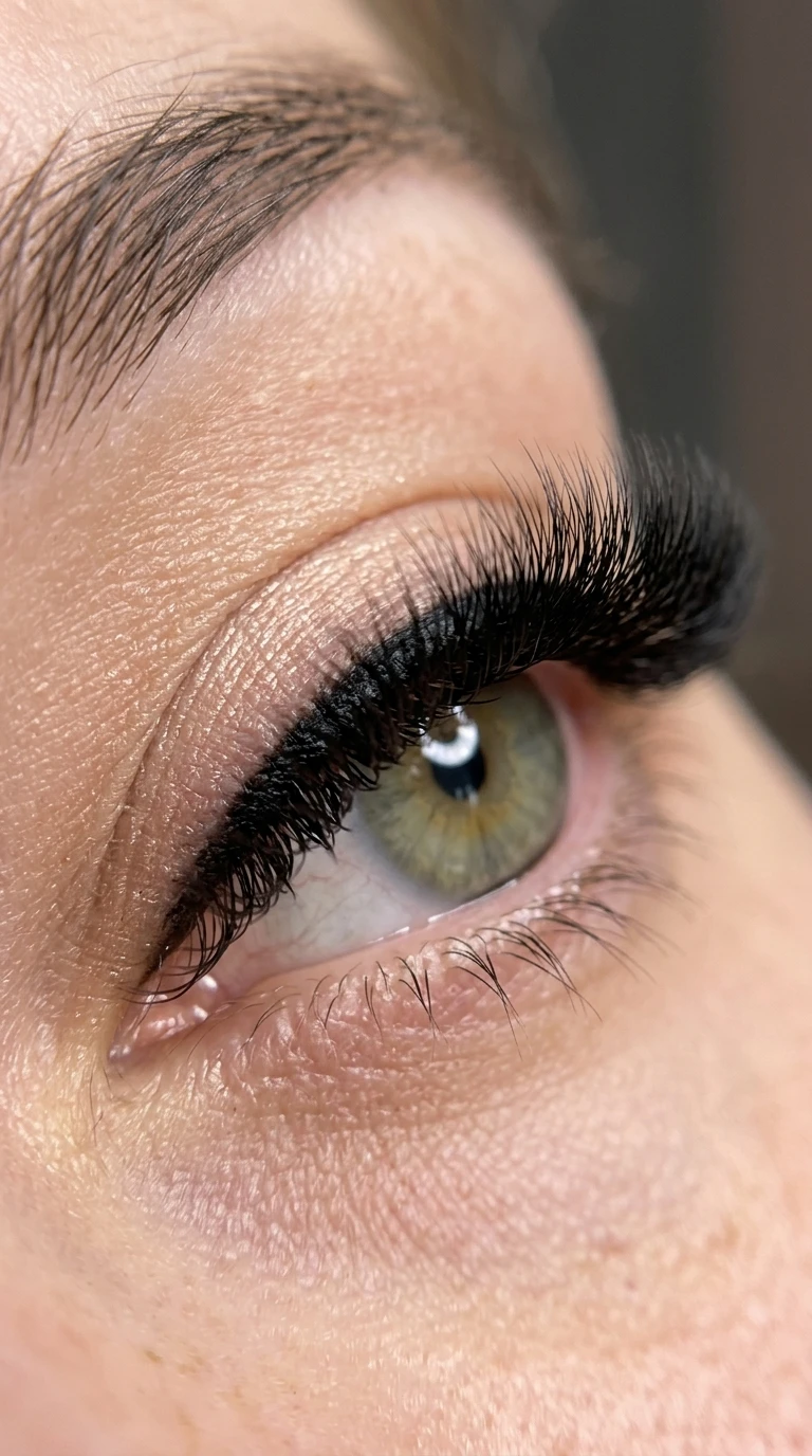 Dark lash line mega volume eyelashes with dense 16D base (AI Generated Image)