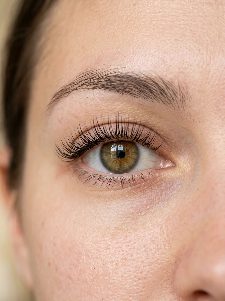 doll eye natural accent lash map centered open eye lengths (AI Generated Image)