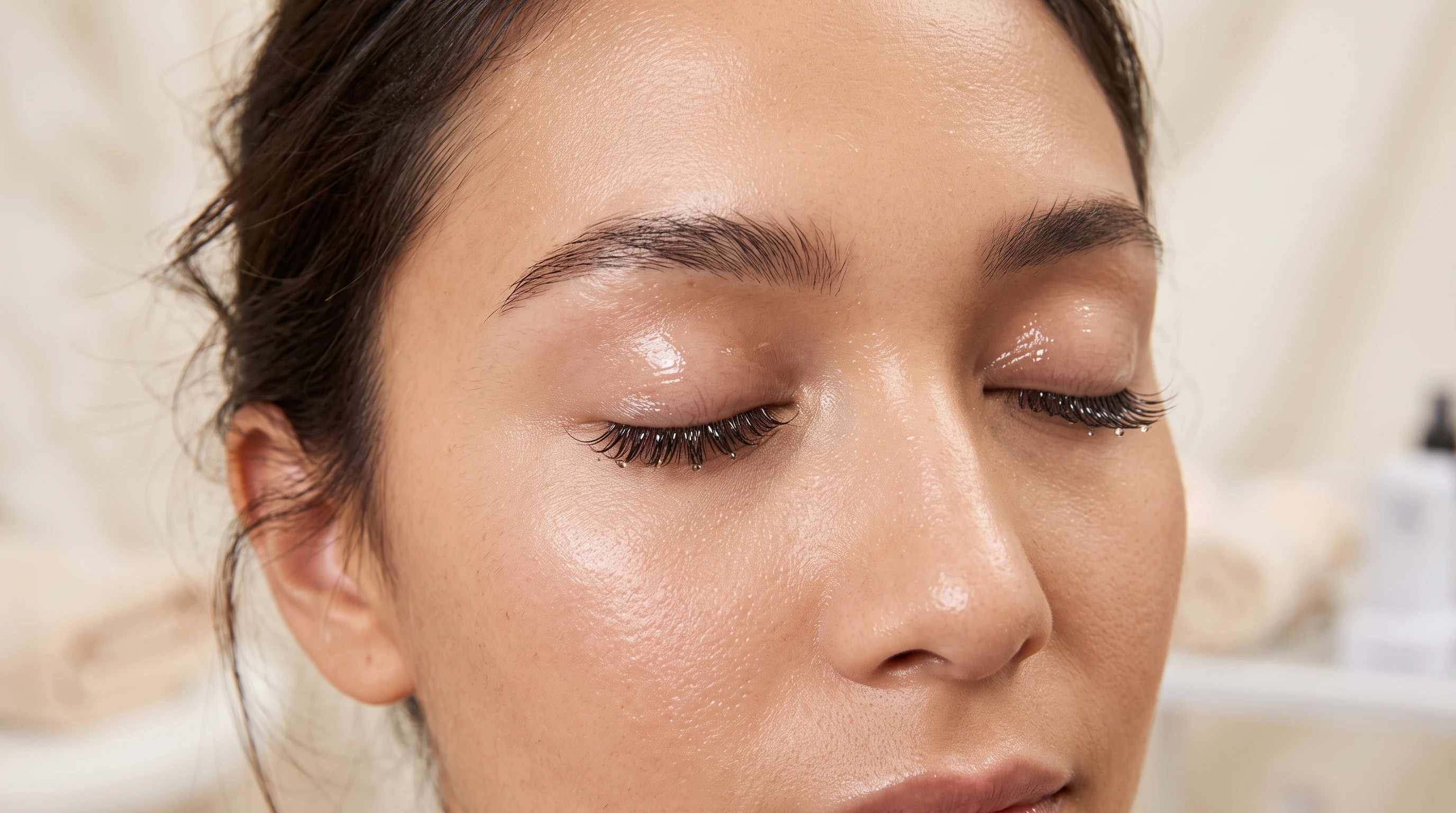 2. Feathery Angel Wet Set with Ultra-Fine 0.03mm Spikes - wet look lashes (AI Generated Image)