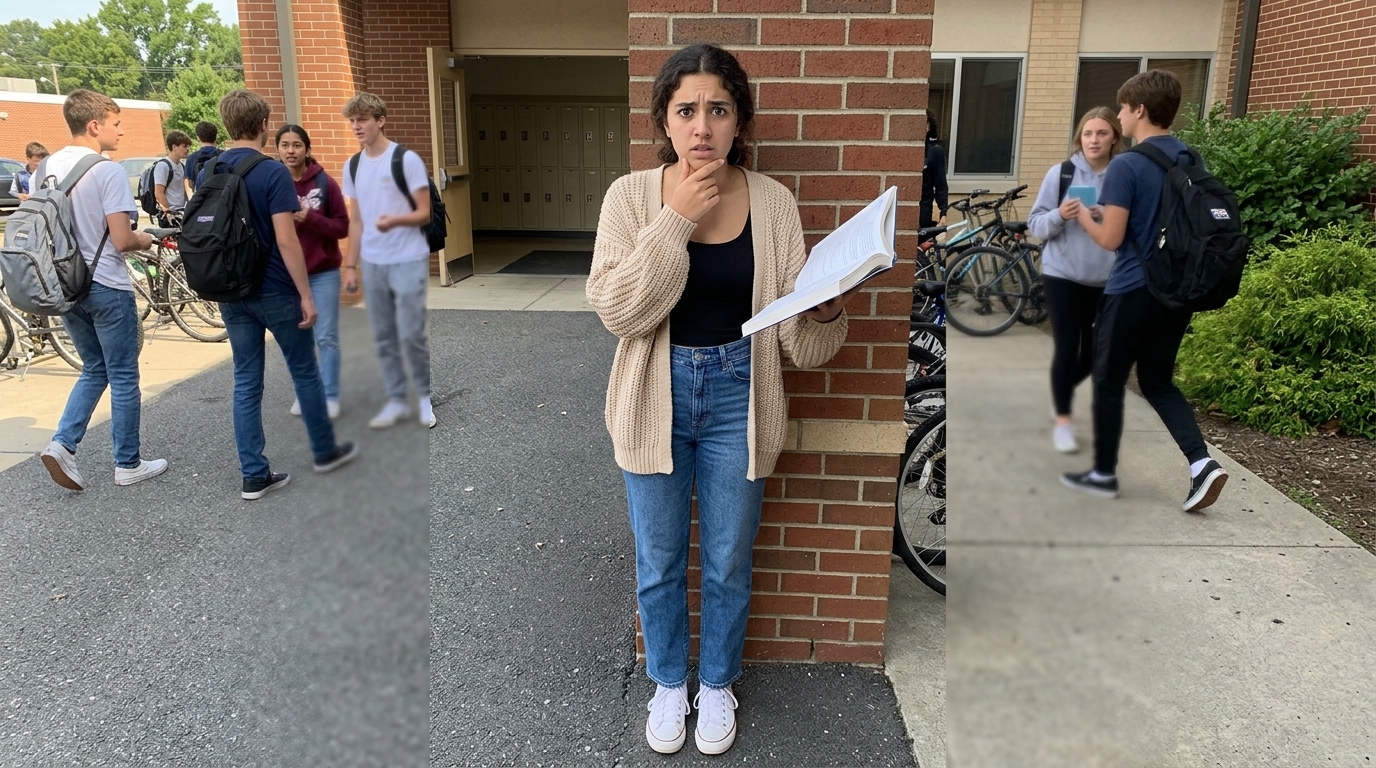 first day of school outfit highschool - Preppy Oversized Crewneck Sweater + Pleated Tennis Skort (AI Generated Image)