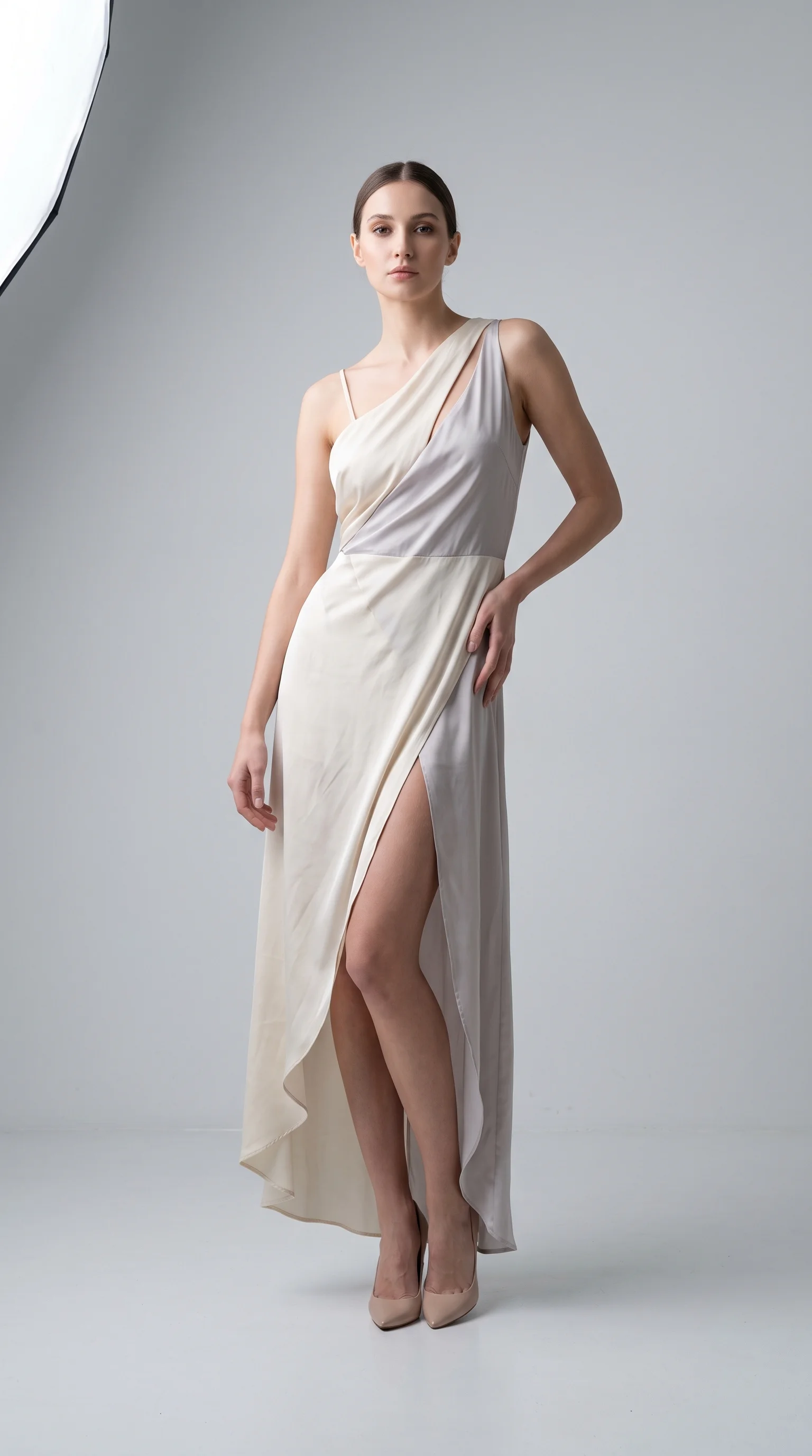 10 Dynamic Poses That Eliminate Stiff Photos (With Model Prompts) 22 dynamic poses - Spun Fabric & Flowing Dress Motion for Kinetic Elegance