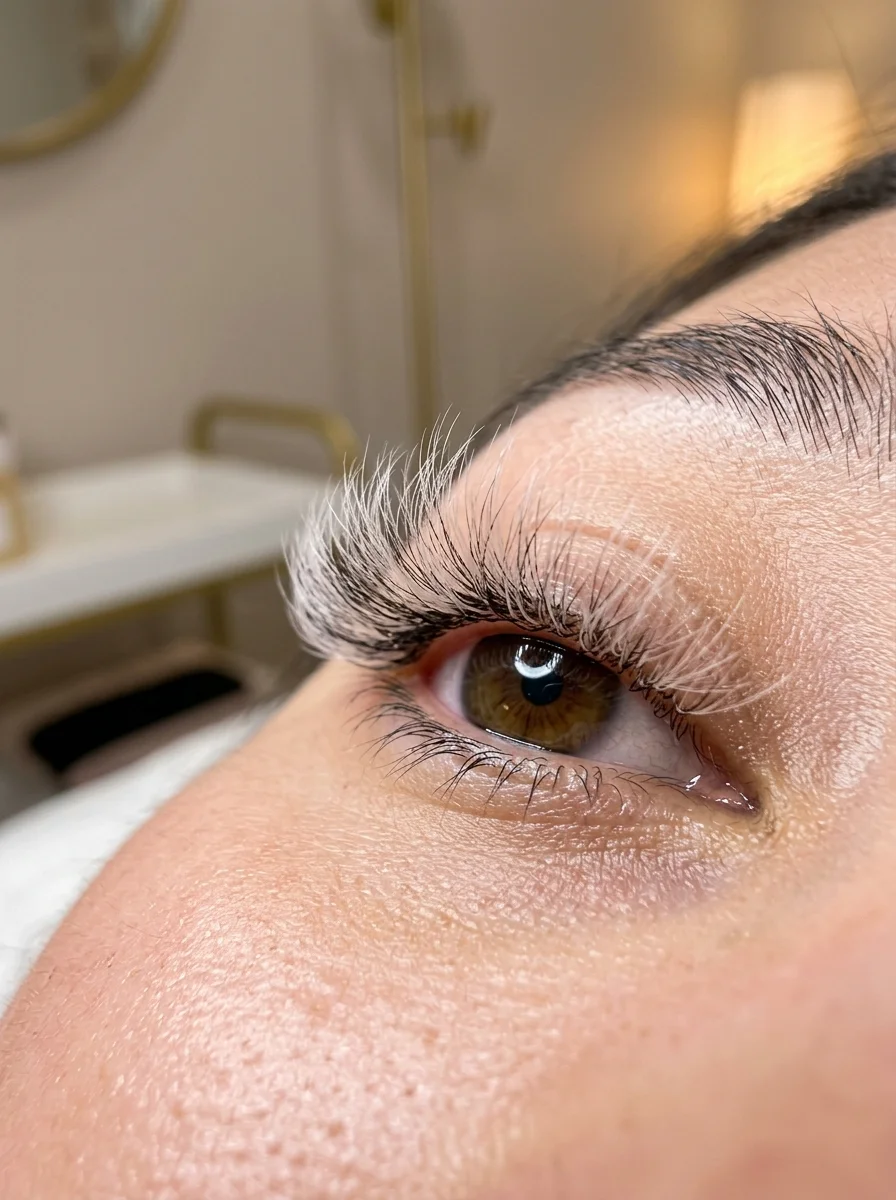 6. Fluffy Angel Lash Sets Crafted with Ultra-Fine 0.05 Trays - lashes aesthetic (AI Generated Image)