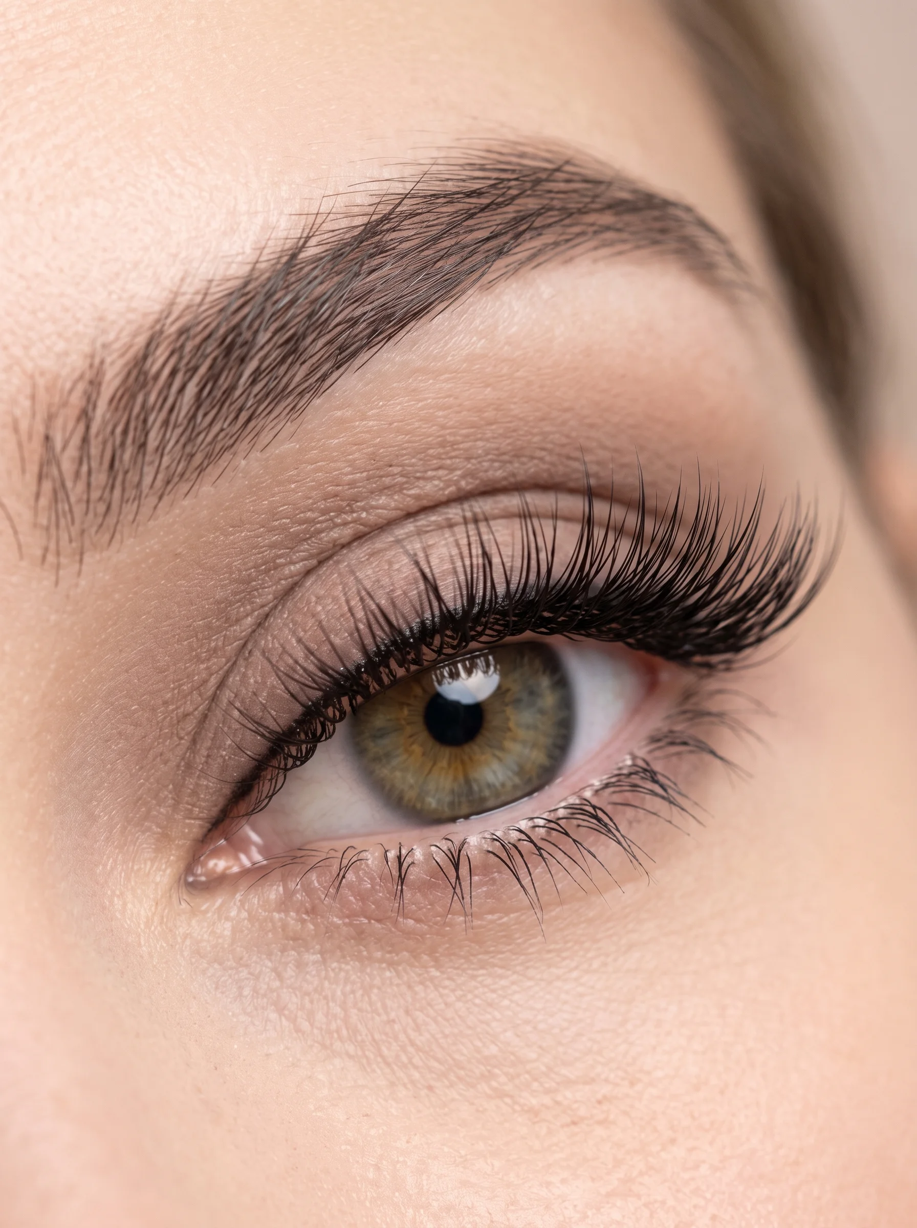 Hooded and Deep-Set Eye Custom Lash Clusters seamless micro-band placement (AI Generated Image)