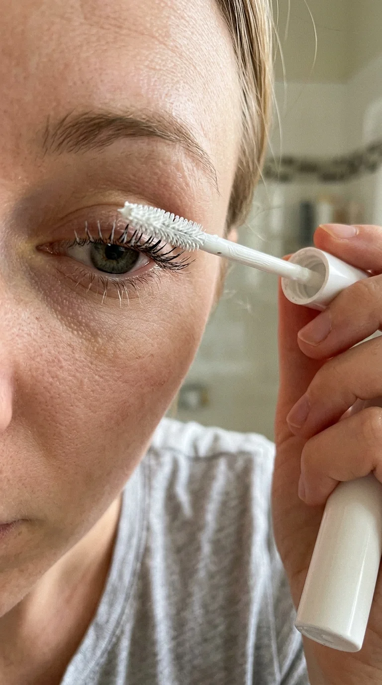 10 Secrets for Fluttery Long Lashes Without Extensions 15 Hyaluronic Acid Eyelash Primer for long lashes (AI Generated Image)