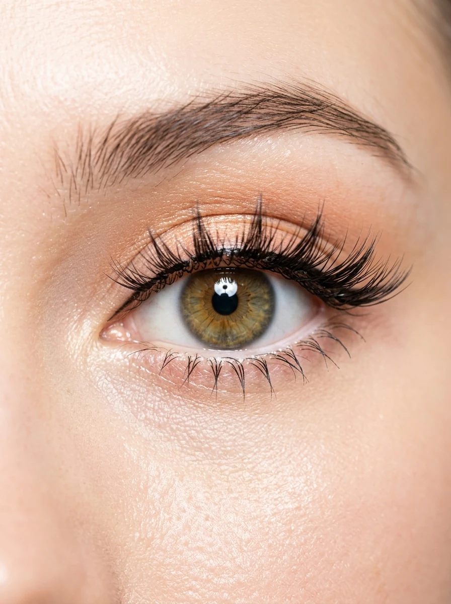 6. Multi-Tier 3D Doll Eye Manga Lashes with Lower Lash Spike Balancing - manga lashes (AI Generated Image)