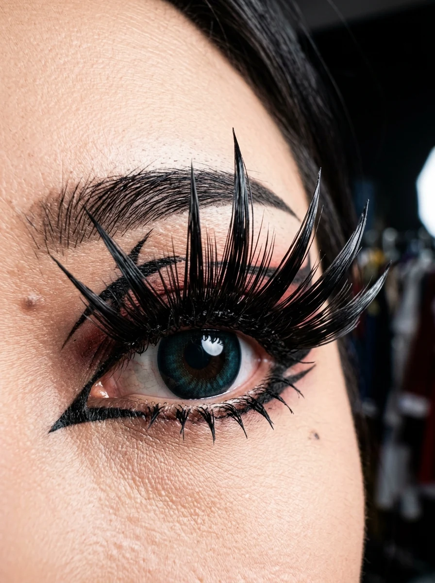 10. Mega-Spike Dramatic Cosplay Manga Lashes with Dense Base Volume - manga lashes (AI Generated Image)