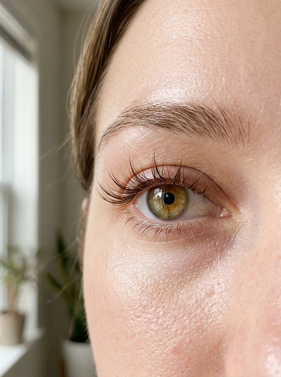 7. Soft Brown Mocha Manga Lashes for Fair Skin & Natural Daytime Wear - manga lashes (AI Generated Image)