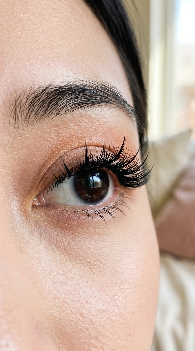 Manga-style anime spikes mega volume eyelash extensions (AI Generated Image)
