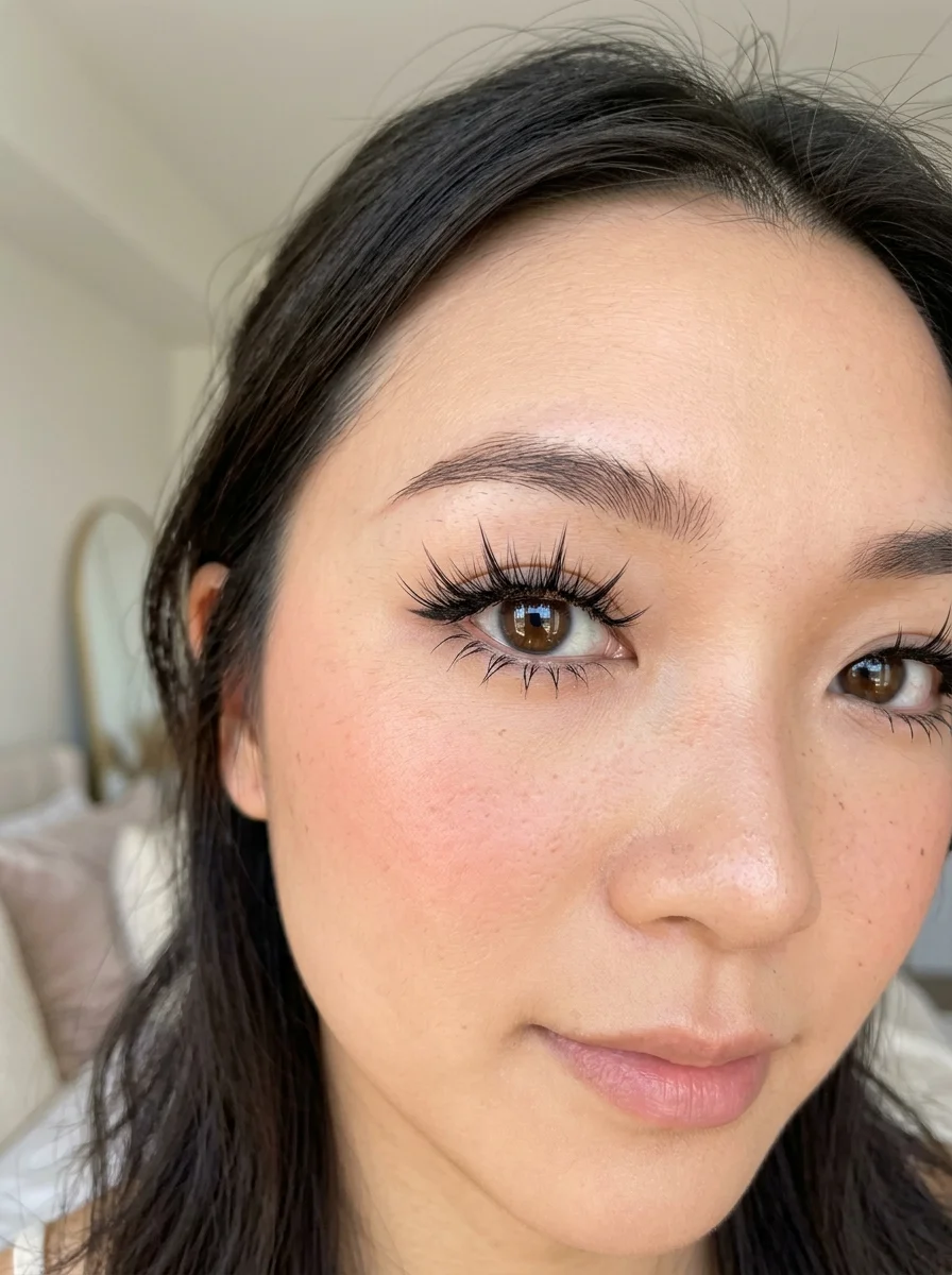 Customizable Cluster Mapping Sets for Spiky Manga-Style Flutter - lashes fake eyelashes (AI Generated Image)