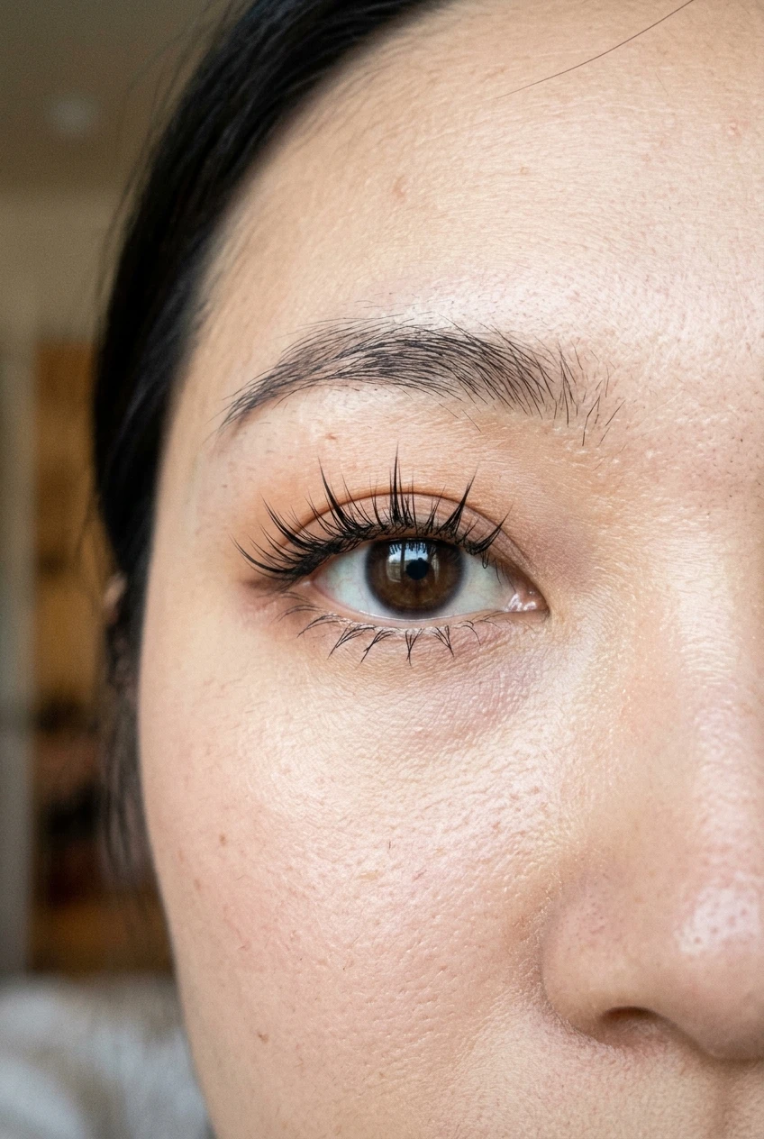 7. Monolid-Opening Center-Focused Doe-Eye Manhwa Extension Map - manhwa lashes (AI Generated Image)