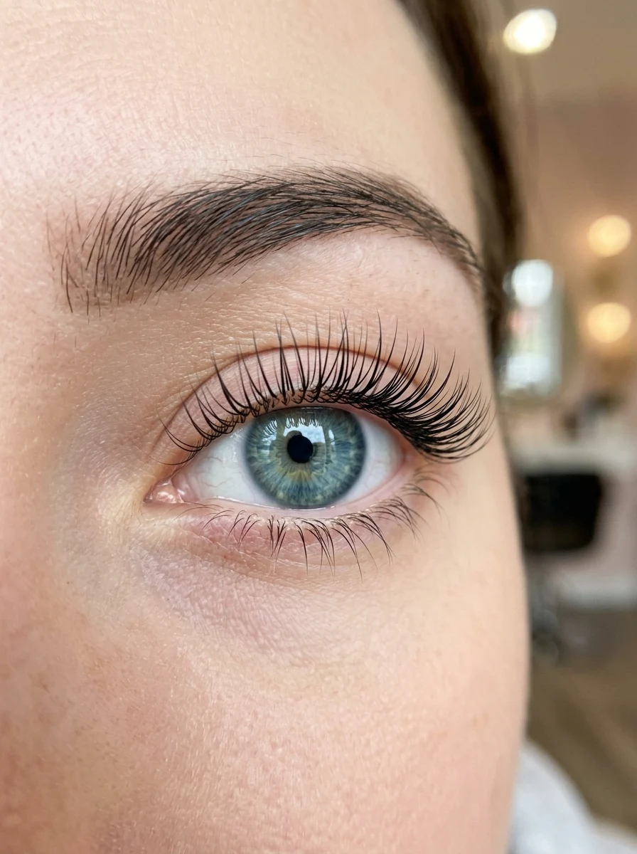 10 Best Classic Lashes Styles for Natural Glam & Everyday Wear (2026) 16 4. Open Eye Doll-Style Center-Lift Classic Set - classic lashes (AI Generated Image)