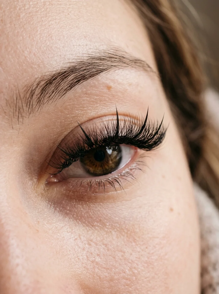 2. Textured Wispy Russian Hybrid Lash Mapping (AI Generated Image)