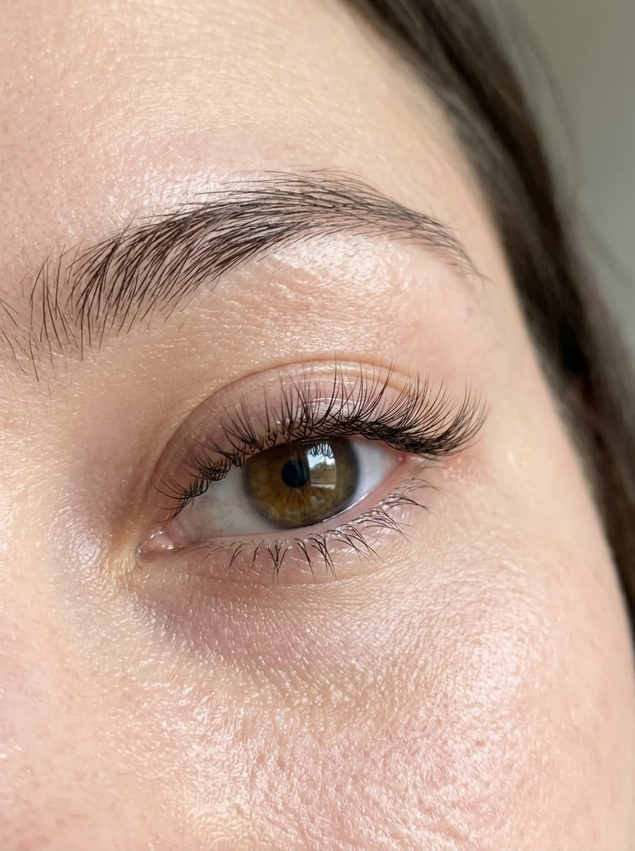 1. Clean Girl 6mm–9mm Micro-Fan Short Volume Set - short volume lash extensions (AI Generated Image)