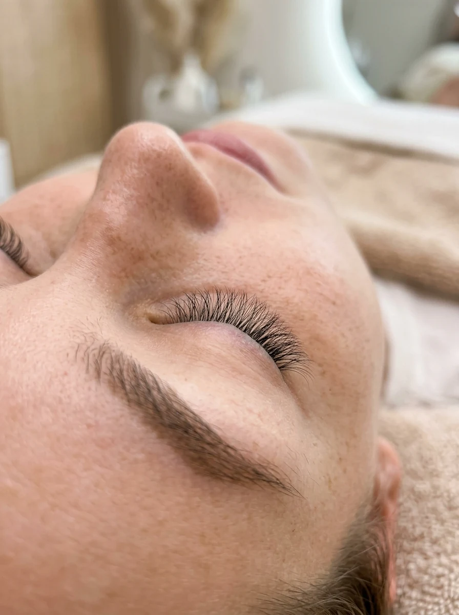 10. Airy Featherweight Cashmere Volume for Sensitive Lashes - short volume lash extensions (AI Generated Image)