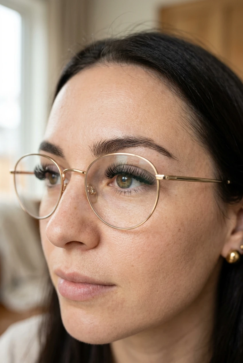 10 Best Short Volume Lashes for Everyday Wear & Soft Glam (2026) 16 4. Velvet Matte Micro-Volume Set for Glasses Wearers (6mm–9mm) - short volume lashes (AI Generated Image)