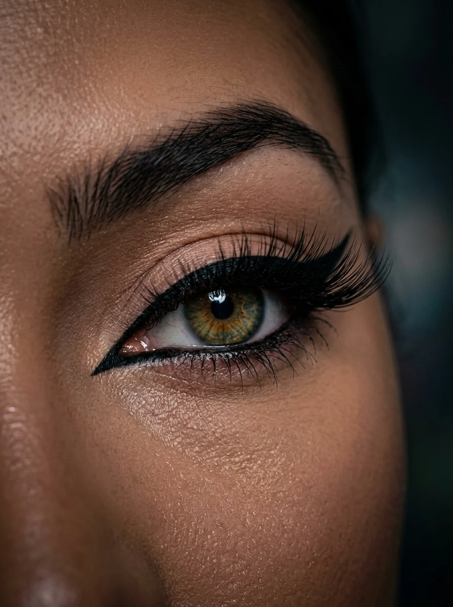 5. Siren Eye L-Curl Winged Cat Lash Mapping for an Elongated Lift - lashes aesthetic (AI Generated Image)
