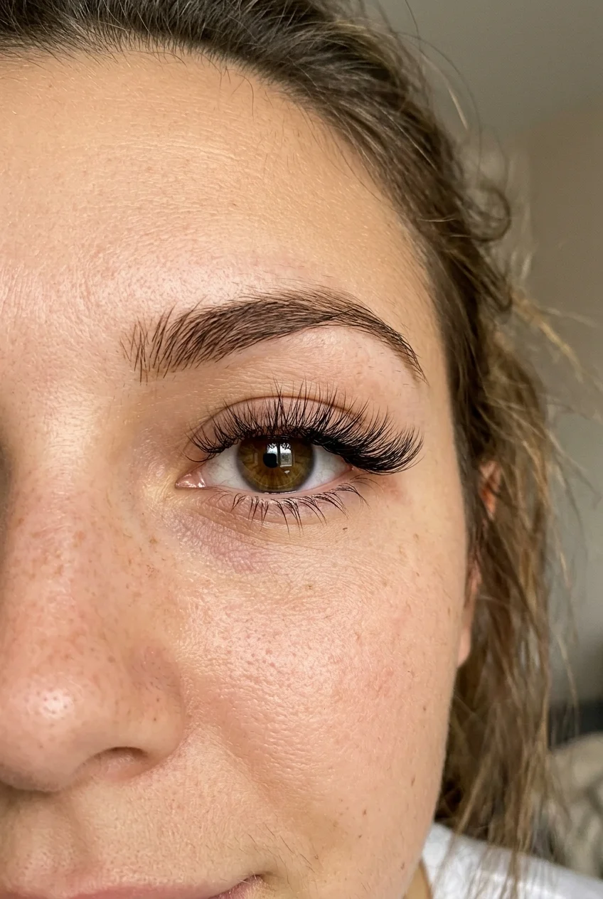 lash map ideas squirrel eye natural arc highest arch eyebrow tail (AI Generated Image)